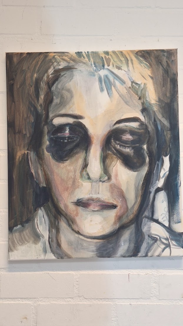 Portret met donkere ogen